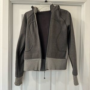 Lululemon Gray Zip Up Jacket 6